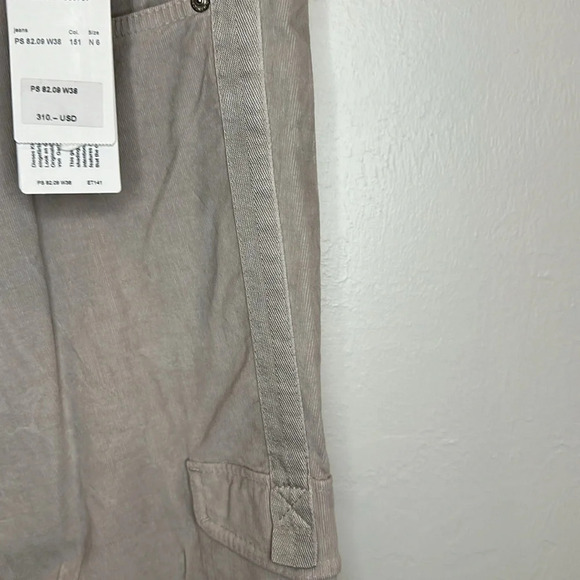 MARC CAIN SPORT CARGO WOMENS ZIPPER AT ANKLE VELVET MICRO CORDURY NEW WITH TAGS - Picture 9 of 14